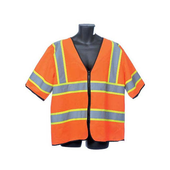 98-3600 Class III Safety Vest Orange - Printed