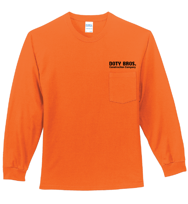 DOTY BROS PC61LSP LONG SLEEVE POCKET TEE