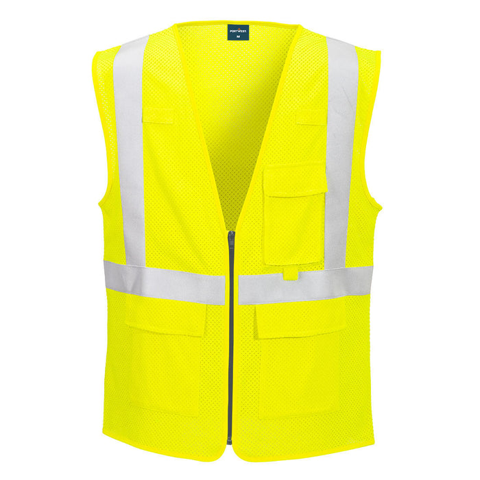 FR611 ModaFlame Hi Vis FR Safety Vest 5.1Cal Mesh