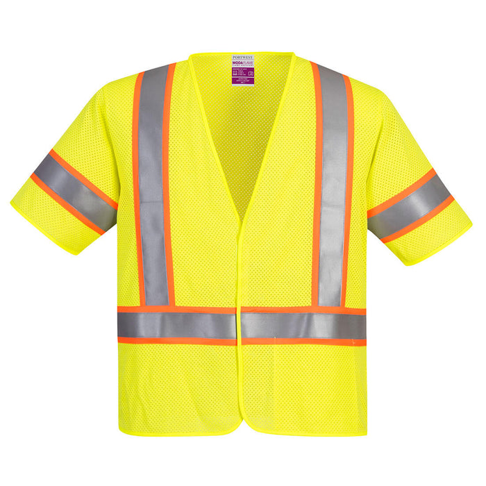 Hi-Vis Class 3 FR Mesh Yellow Safety Vest-UFR24