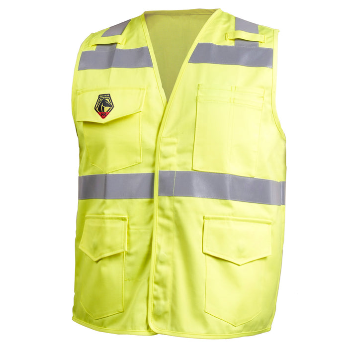 Hi-Vis Class 2 FR Cotton. ARC RATED, Safety Vest VF1110-HY