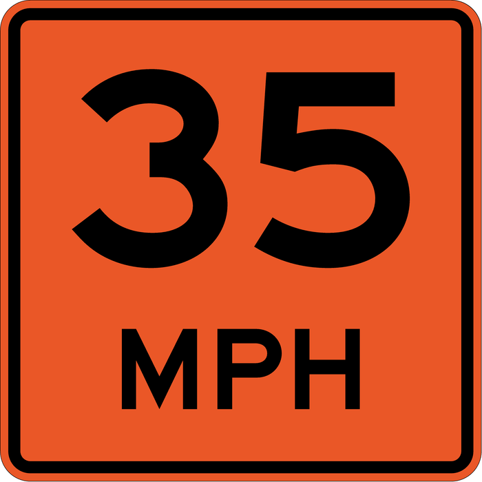 W13-1P 35 MPH