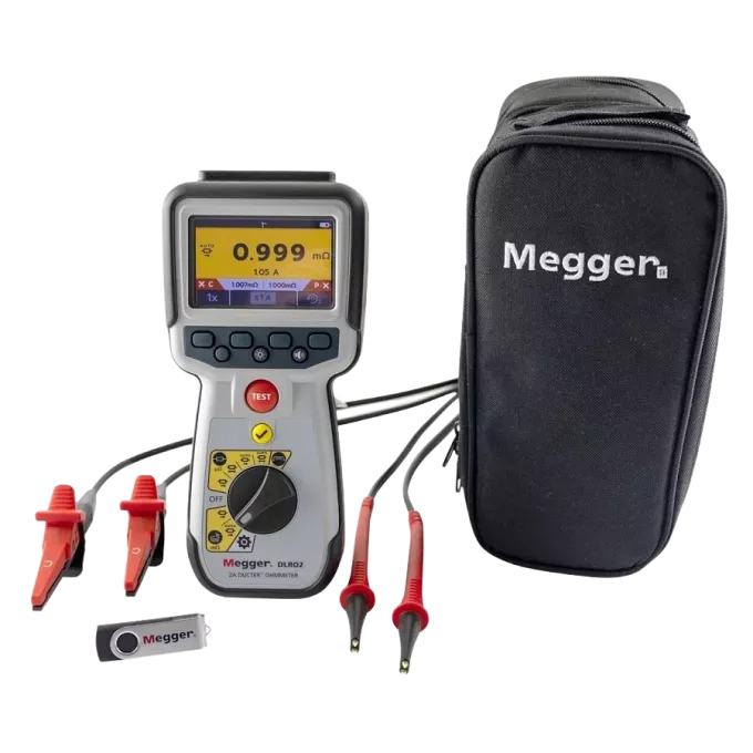 Megger DLRO2X 2A Low res. ohmmeter with data
