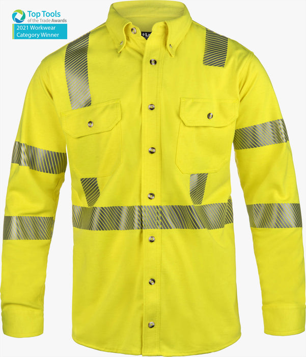 Lakeland ISHAT29RT Hi-Vis Button Up