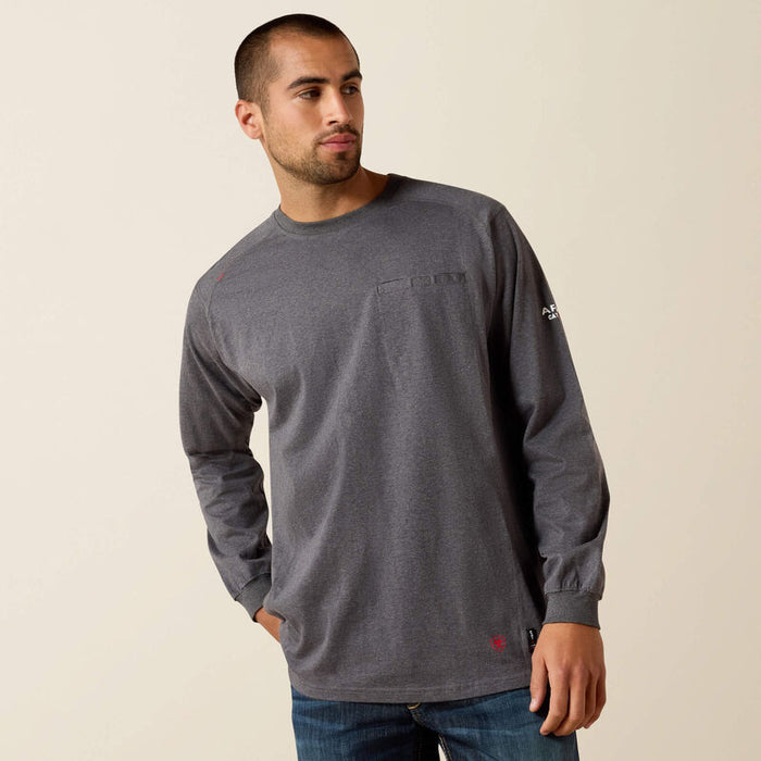 ARIAT FR Air Crew T-Shirt CHARCOAL