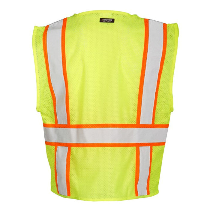 1195 Class II Type R Mesh Contrast Vest Lime