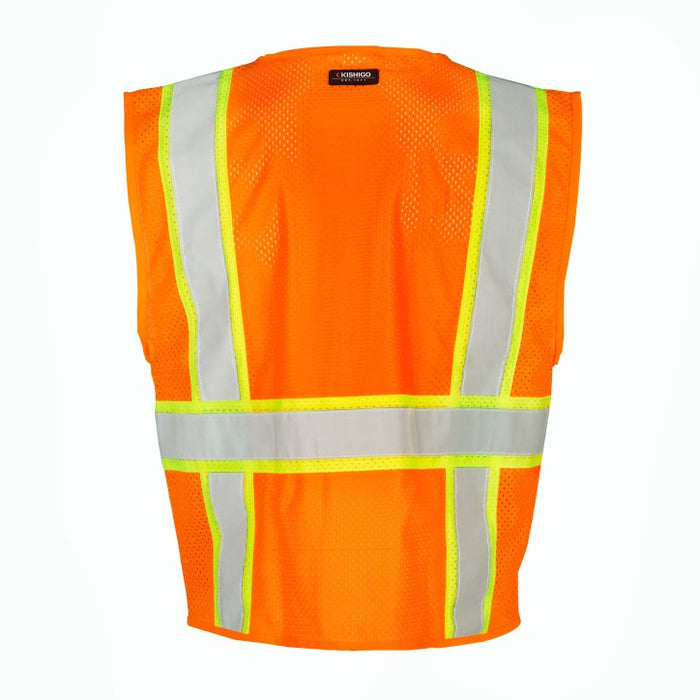 1196 Class II Type R Mesh Contrast Vest Orange