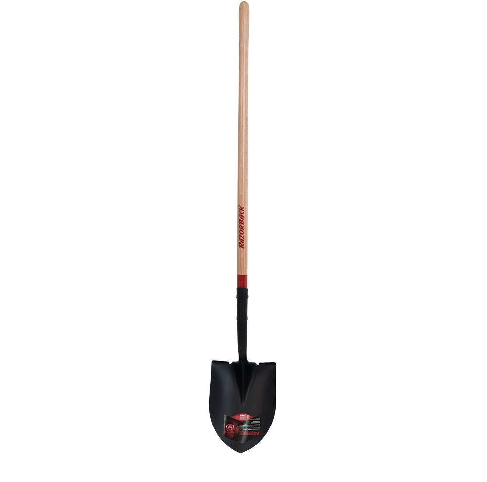 Wood Razorback Razorback Round Shovel with Wood Handle-45520 — We-Do Equipment & Supply