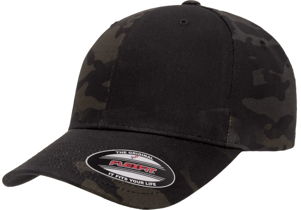 Flexfit® Multicam® Baseball Cap-Black Camo 6277MC