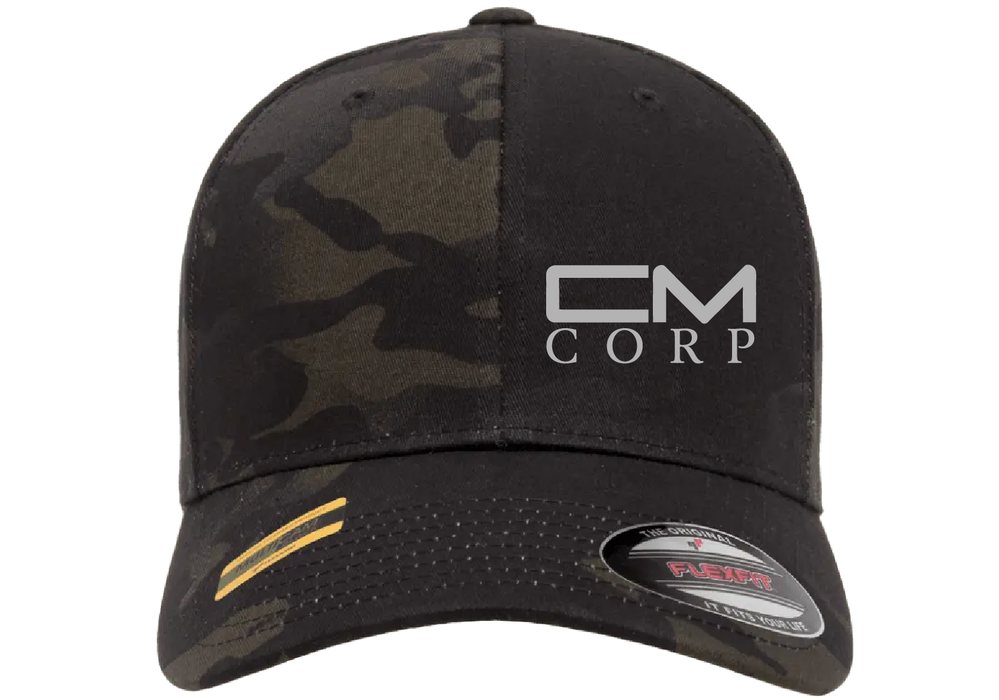CM CORP Flexfit® Multicam® Baseball Cap-Black Camo 6277MC