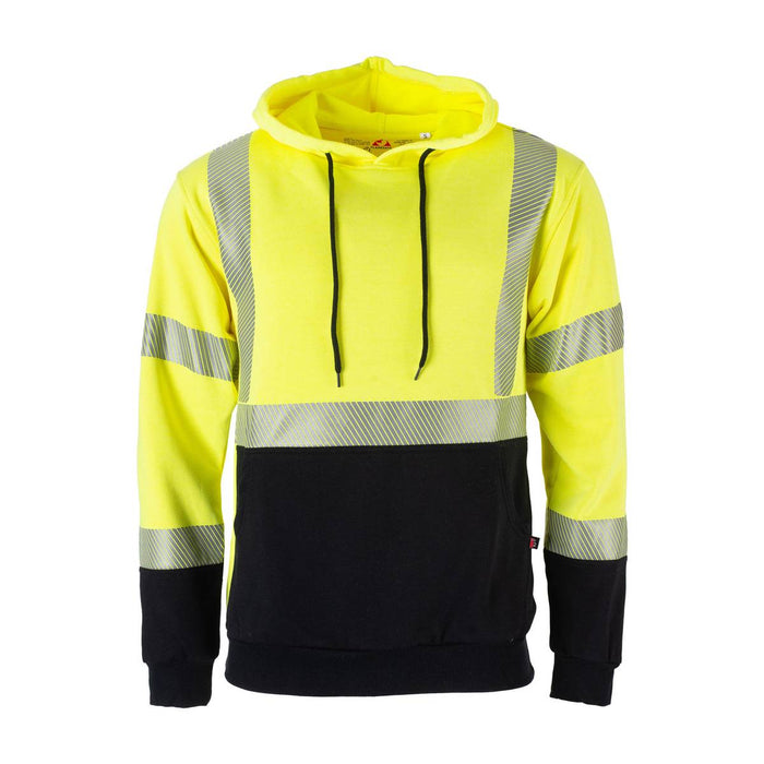 FR Hi-Viz Hoodie Pullover Black Bottom