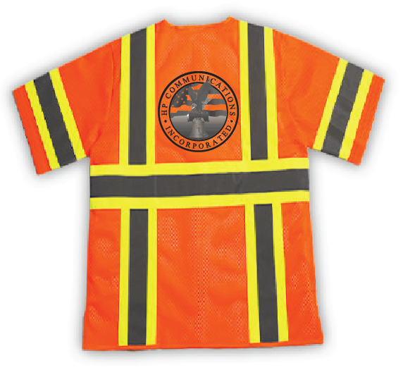 HP COMM M7138C-3 - Contrast High Viz Vest Orange