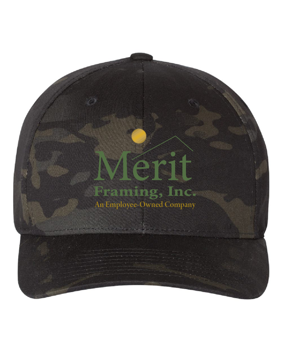 Merit Framing Flexfit® Multicam® Baseball Cap-Black Camo 6277MC