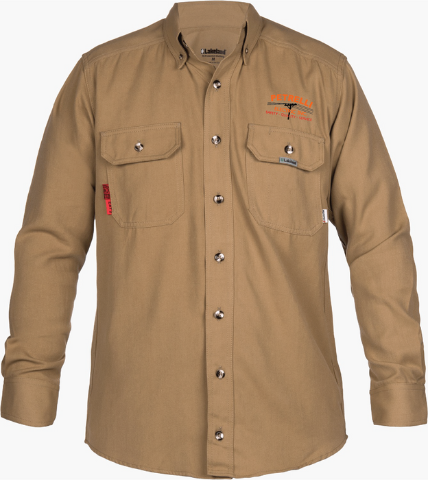 Petrelli Lakeland ISH65DH20 High Performance Flame Resistant Knit Button-Up Shirt