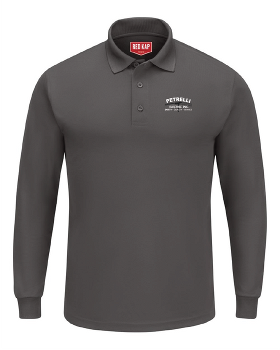 Petrelli SK6L Red Kap Men's Long Sleeve Performance Knit Polo
