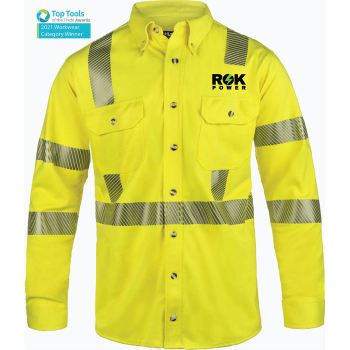 ROK POWER Lakeland ISHAT29RT Hi-Vis Button Up