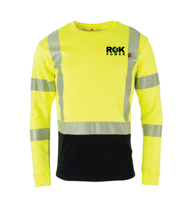 ROK Flamesafe TSMAYBC3 FR Hi-Viz T-Shirt Long Sleeve 9.1cal