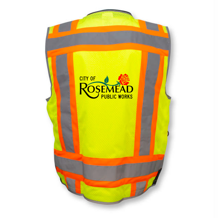 ROSEMEAD SV55-2ZG Class II Engineer Safety Vest