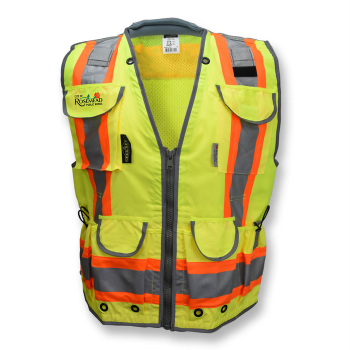 ROSEMEAD SV55-2ZG Class II Engineer Safety Vest