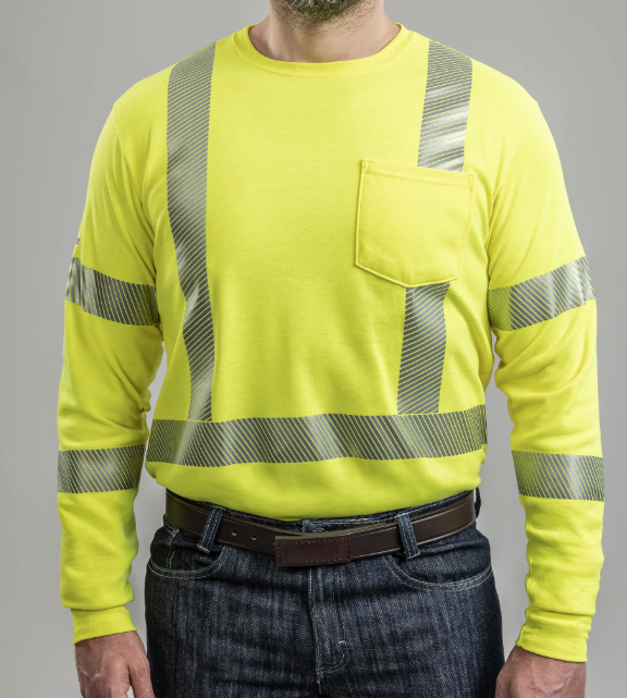 DRIFIRE FR Hi-Vis Dual Hazard Long Sleeve T-Shirt Class 3