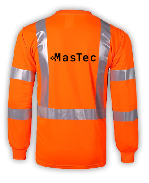 MASTEC TLB133C-3 Class III Long Sleeve Safety Shirt Orange