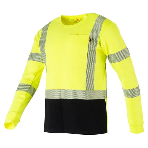 Flame Resistant Hi-Viz T-Shirt Long Sleeve