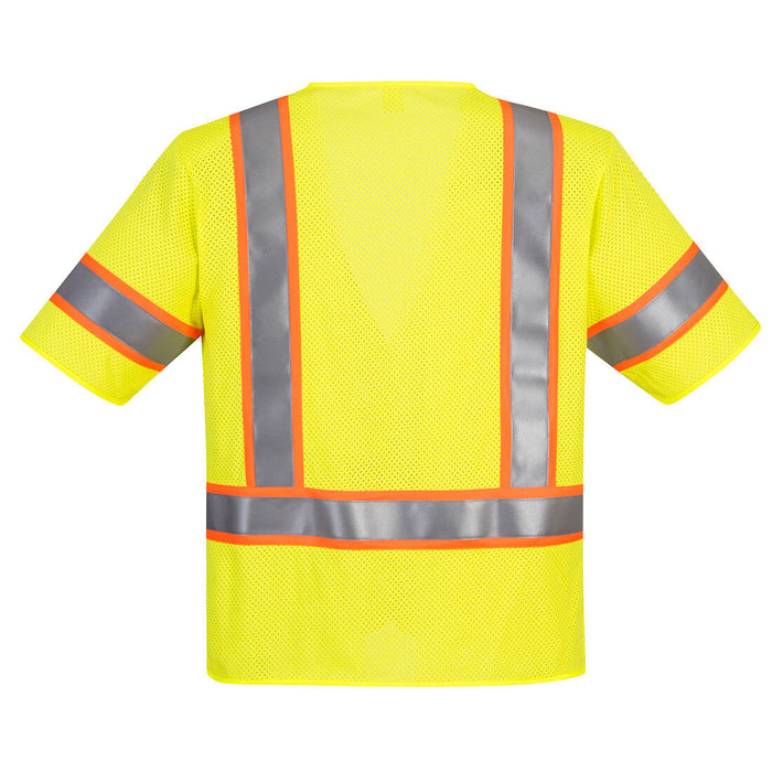 Hi-Vis Class 3 FR Mesh Yellow Safety Vest-UFR24