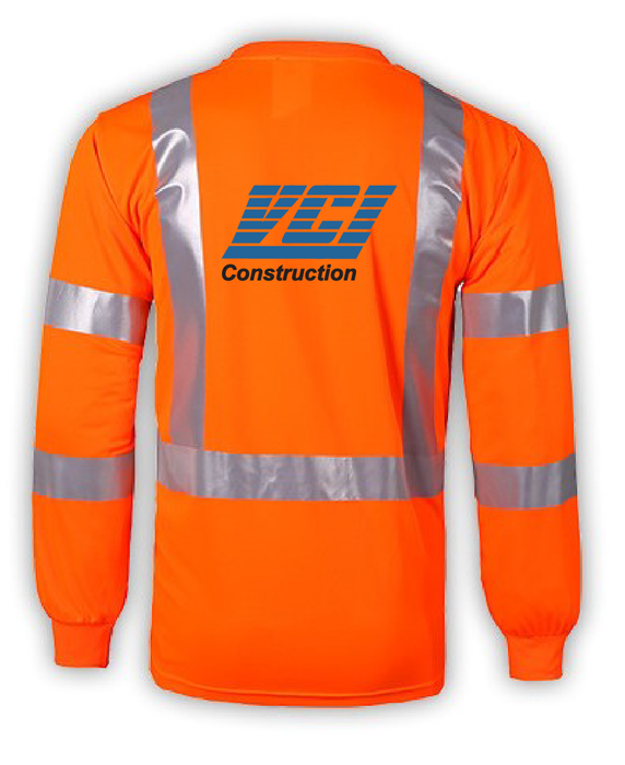 VCI TLB133C-3 Class III Long Sleeve Safety Shirt Orange
