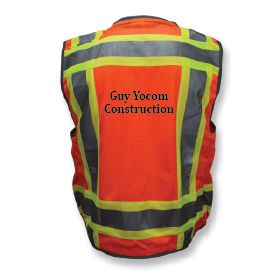 SV55 Class II Engineers Safety Vest - Custom GYC